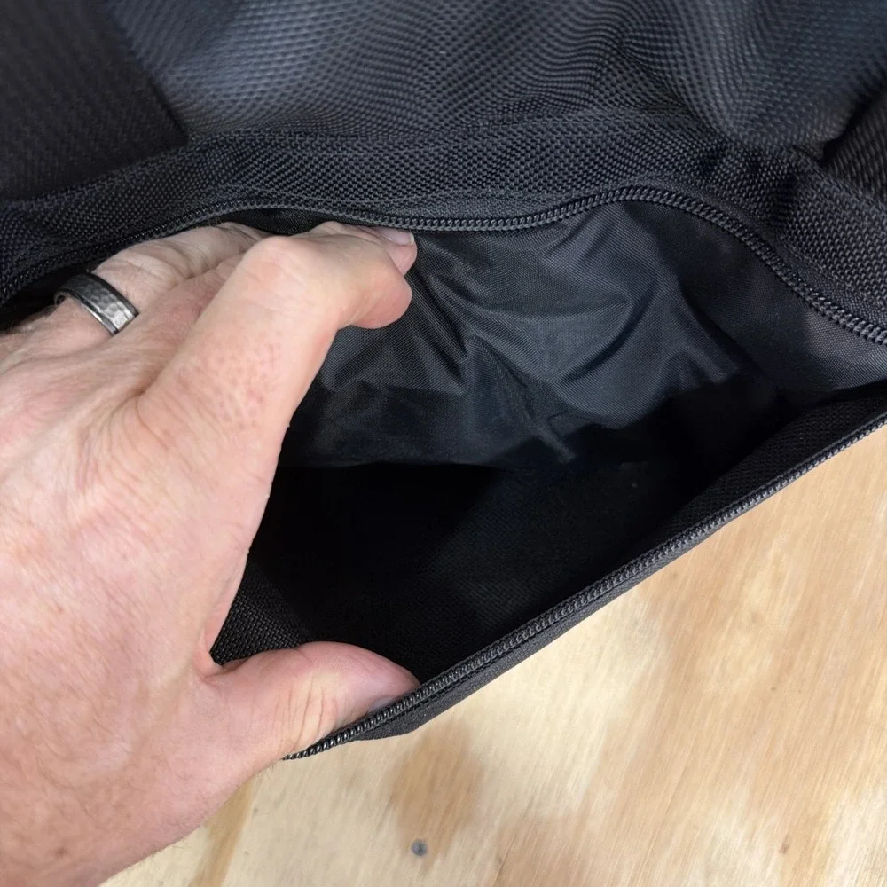 Tumi Small Travel Duffle Bag Black Ballistic Nylon Carry On Made In USA